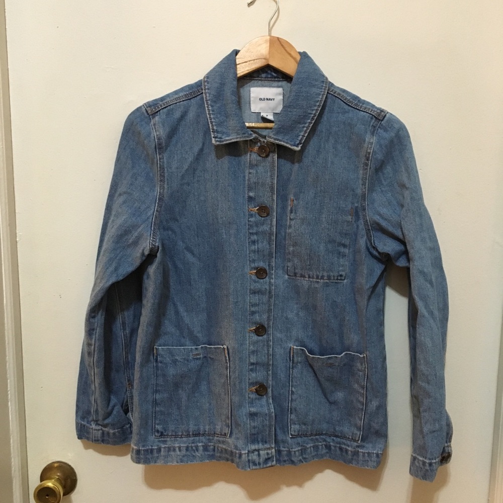 Minimalist Old Navy Denim Chore Coat